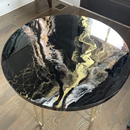 Resin Side Table 23″